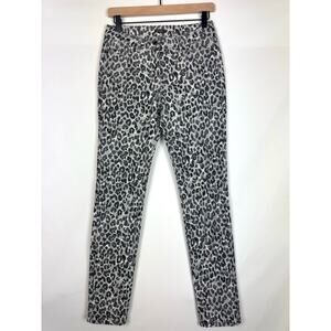 J McLaughlin Leopard Print Jeans Size 4